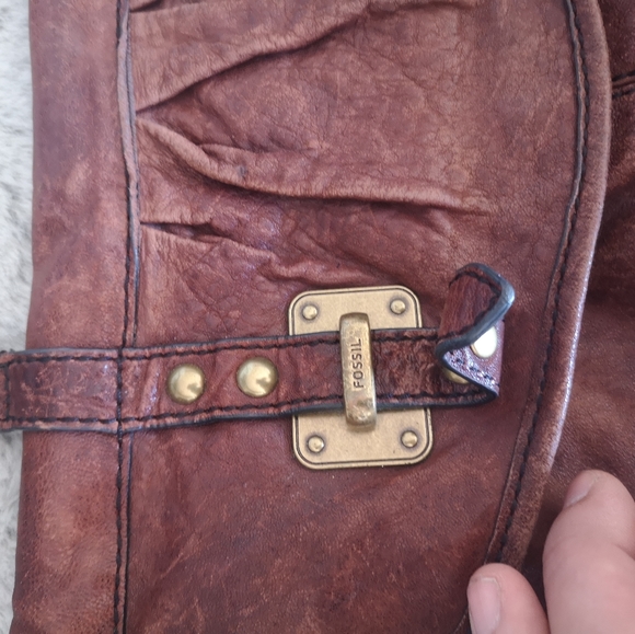 fossil leather crossbody bag - Picture 6 of 14